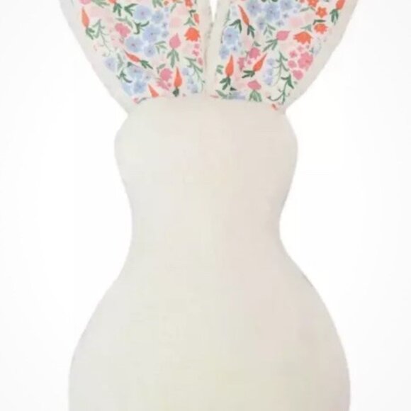 NWT Target Bullseye Playground Easter Spring Bunny shaped Pillow - Picture 3 of 6